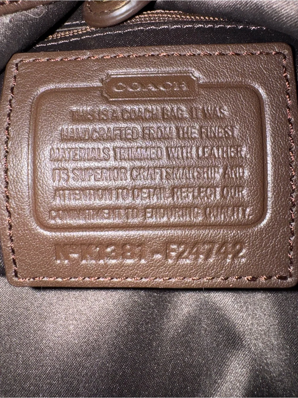 Coach Campbell Signature Hobo large shoulder bag Tan Logo Monogram